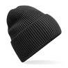 Winter hat - MOD. B384R:Charcoal, 52% polyester / 47% acrylic / 1% elastane, One Size